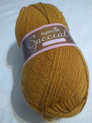 1 Stylecraft Yarn Special Double Knit Shade # 1709 Gold 322 Yards
