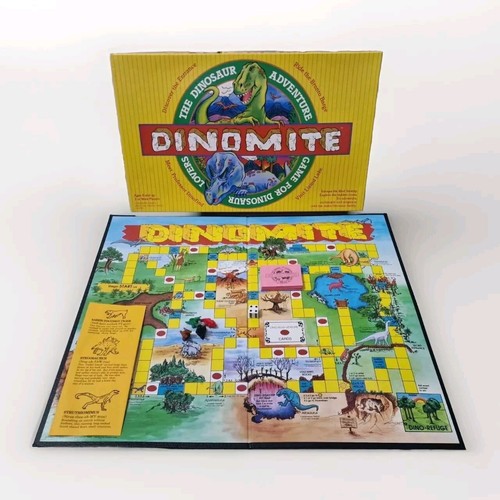 Dinomite Board Game The Dinosaur Adventure Game 1988 Vintage Complete