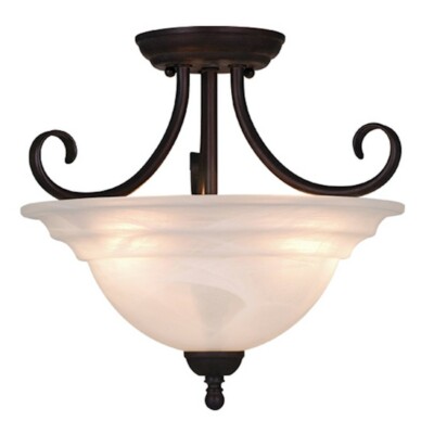 Vaxcel Babylon 14' Semi Flush (Duo-mount) OBB - CF65353OBB