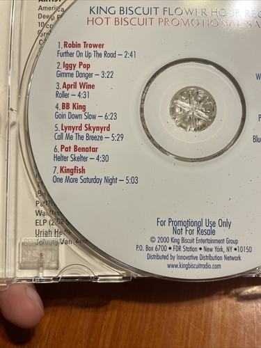 KING BISCUIT FLOWER HOUR: HOT BISCUIT WERBE-SAMPLER-CD! 14 LIVE TRACKS! NM - Bild 10 von 16