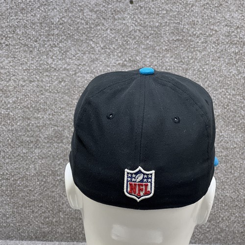 Carolina Panthers Hat New Era Youth Size 6 5/8 Fitted Cap Black Blue Kids Boys - Picture 4 of 8