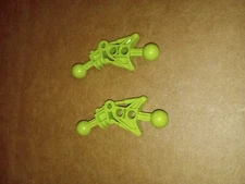 2 Lego part 32482 Bionicle Toa Style leg Genuine Lego Pieces retired Lime Green