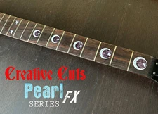 ESP OUIJA Kirk Hammett Signature KH-2  MOP Vinyl Decal Dot Covering inlay set