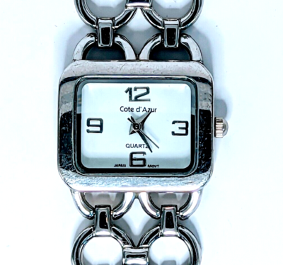 Vintage Coted Azur Black and Silver Watch and Bracelet Set Cote D Azur Watch Set | eBay main image 2