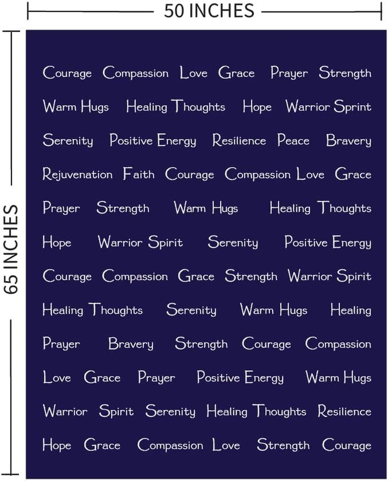 WOLF CREEK BLANKET - Compassion Blanket (Brand)- Strength Courage Super Soft War - Image 4 of 4