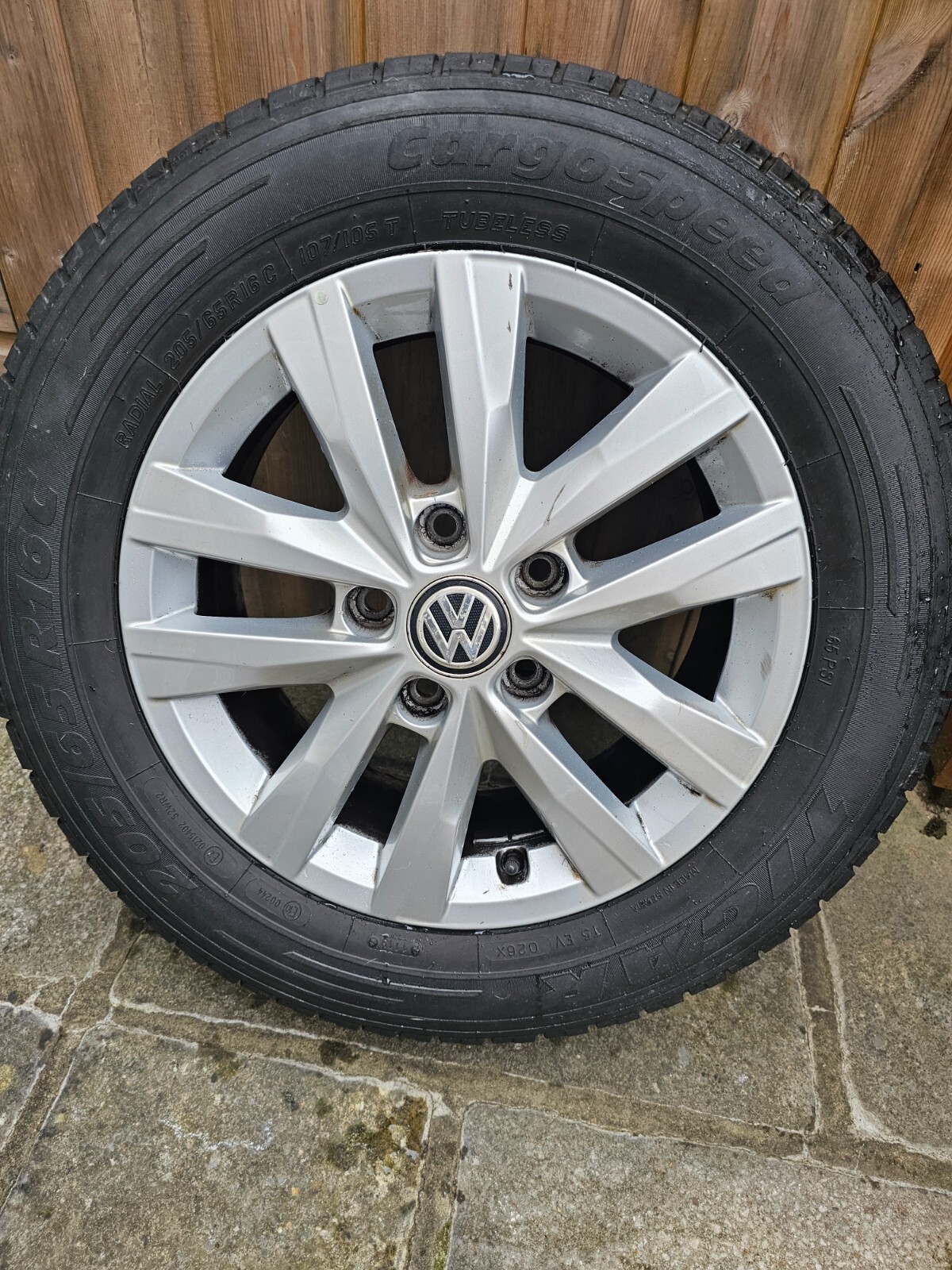 VW alloy wheels and tyres x 4 eBay