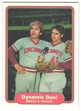1982 Fleer Dynamic Duo! (Johnny Bench / Tom Seaver) #634