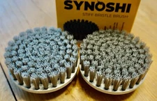 Synoshi Stiff Bristle Brush for Electric Spin Scrubber 2 UNITS NEW! OPEN BOX