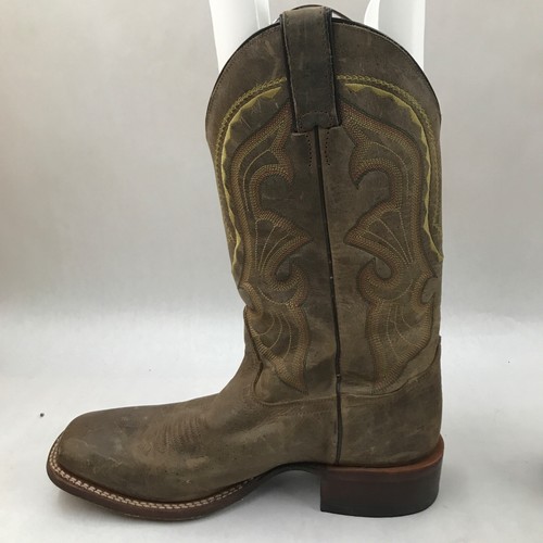 Men's Cody James Tan Leather Square Toe Western Cowboy Boots Size: 9 D 10641 - Picture 7 of 12