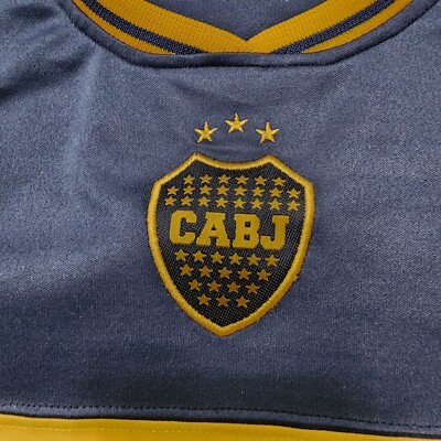 2007 Nike Boca Juniors Home Soccer Jersey Juan Roman