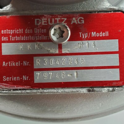 KKK Deutz K14 Turbo Performance Turbocharger Fits Diesel Fuel
