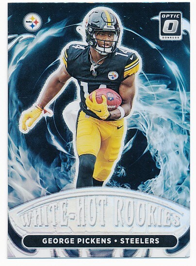 GEORGE PICKENS 2022 DONRUSS OPTIC WHITE-HOT ROOKIES #WHR-8 RC STEELERS MINT