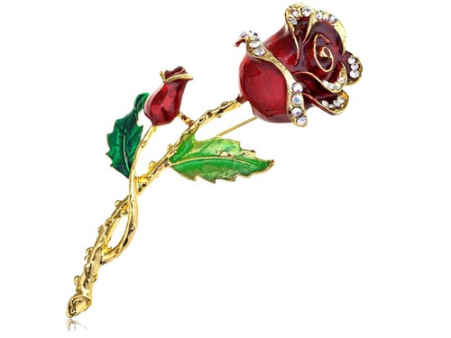 Broche Insigne Hippocampe Charles Forgelot - Argent Massif Avec Marcassite Et Rubis - Occasion