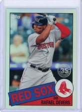 2020 Topps Chrome 35th Anniversary 1985 #85TC-8 RAFAEL DEVERS Boston Red Sox