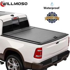 5.7Ft Tonneau Cover Truck Bed Cover Retractable For 2009-2024 Dodge Ram 1500 Bed