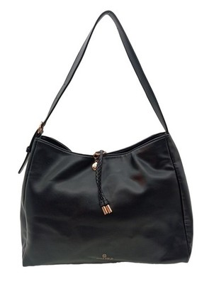 ANNA FIELD Umhängetasche Groß Damen Tasche schwarz Casual-Look