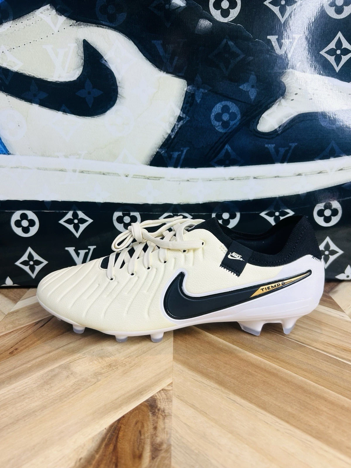 Pièce de NIKE TIEMPO LEGEND 10 PRO FG LIMONADE NOIR MÉTRIE OR TAILLE 6,5 DV4333 700