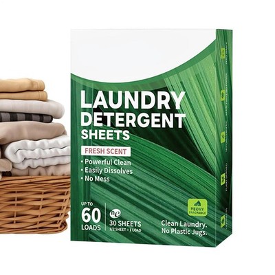 Earth Breeze Laundry Detergent Eco-Sheets 60-Loads Each, Fresh Scent