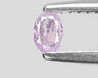 0.14ct Natural Purple Pink Diamond Oval Cut   SI1 Excellent Luster - EYE CLEAN