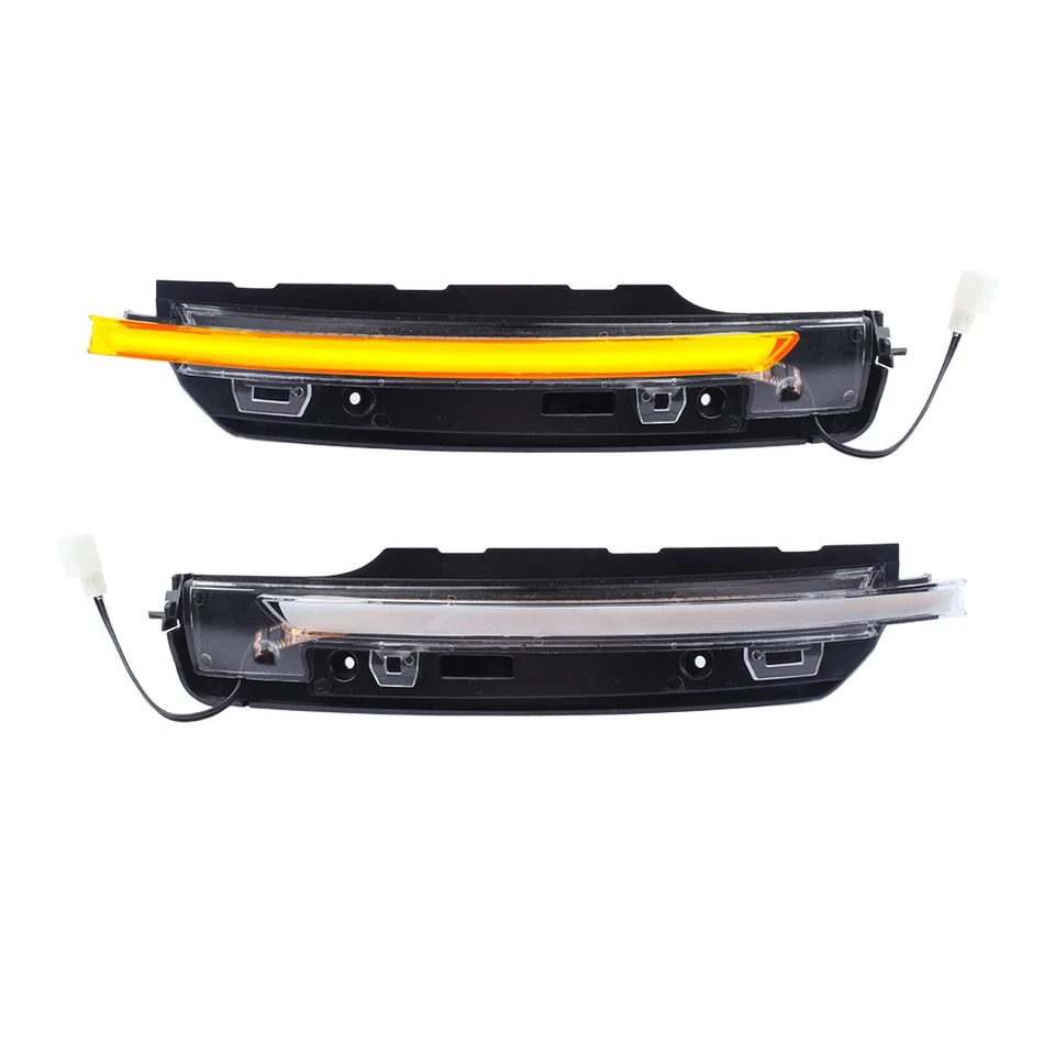 2x Clear Dynamic Wing Side Mirror Turn Signal Lamps For Porsche Macan 95B 2014 - Image 2 of 4