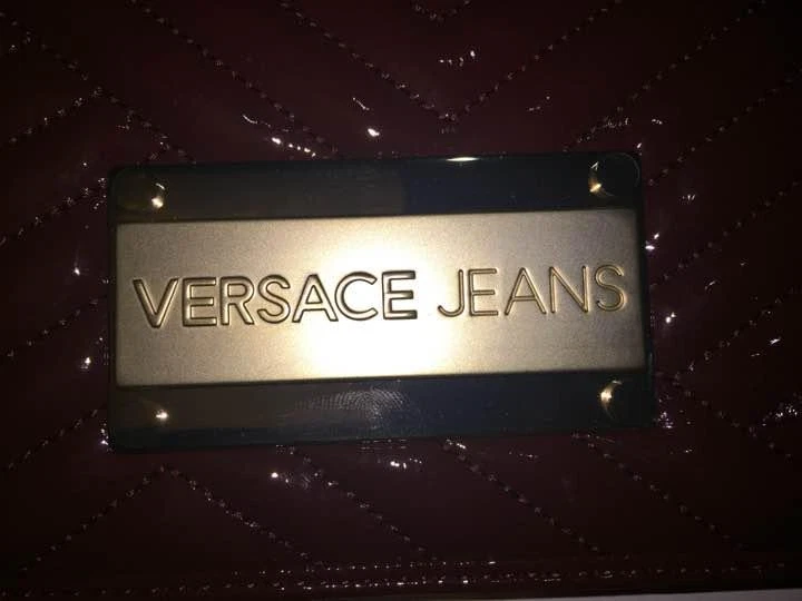 Versace Jeans Long Wallet, Wine Red, Enamel, Women's, i19672 - Изображение 2 из 4