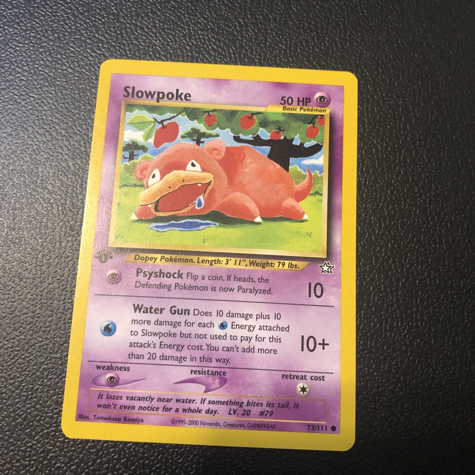 Slowpoke 73/111 Neo Genesis First Edition Pokémon Card Mint Condition