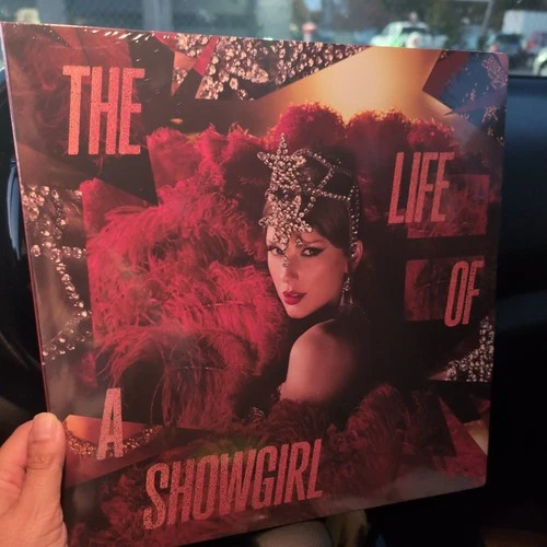 TAYLOR SWIFT Life Of A Showgirl Red Lipstick/Lace Transparent Vinyl NEW SEALED