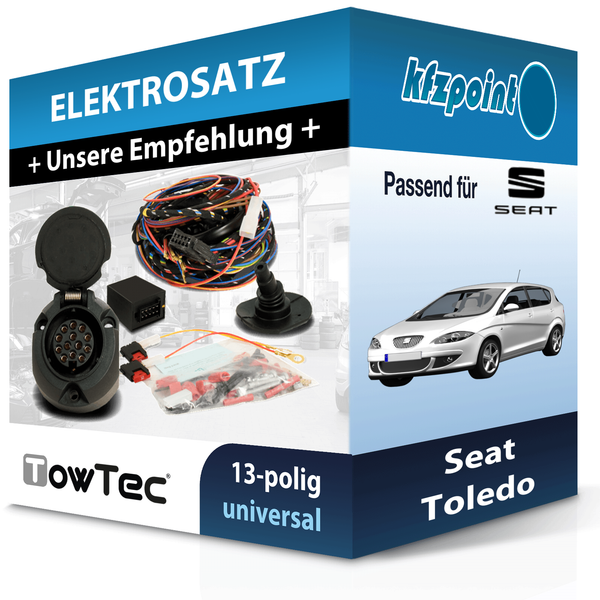 für Seat Toledo 03.1999-05.2006 Towtec E-Satz 13Polig Universell NEU-image