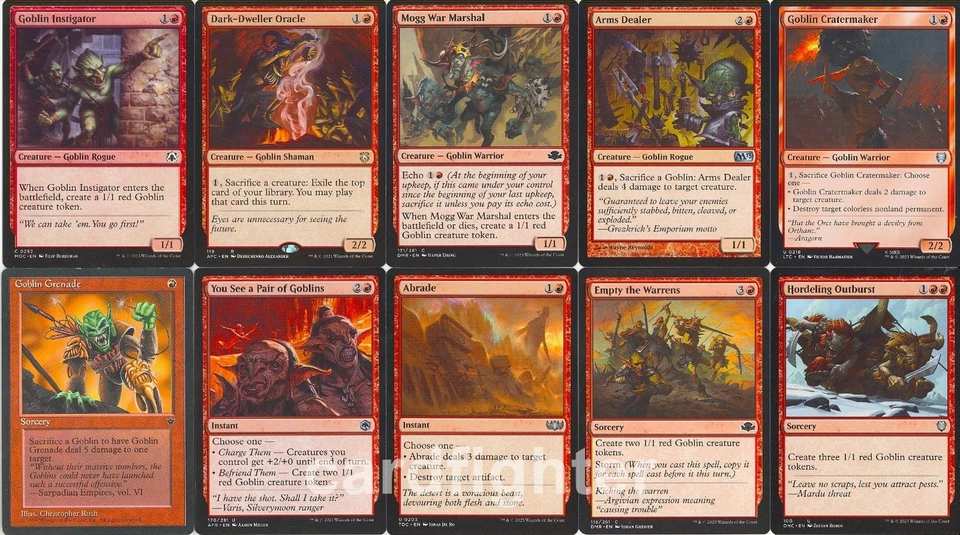 Custom Goblin Tribal Commander EDH Deck - Krenko, Mob Boss Goblin Chieftain - Image 4 of 4