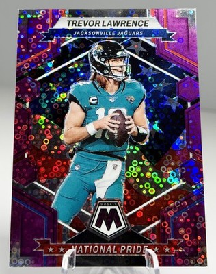 💥 2023 Panini Mosaic Trevor Lawrence National Pride #256 Purple No Huddle 25/50