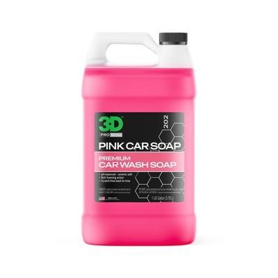 3D Pink Car Soap   1 Gallon |pH Neutral Car Wash Soap with High Suds & Che