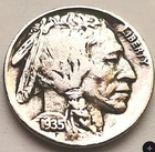 1935 US BUFFALO 🦬 Indian Head Nickel 5c Coin BRILLIANT CONDITION