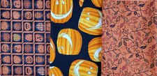 Halloween Fabric Lot of 3 Pumpkins Debbie Mumm Michael Miller Just Jacks