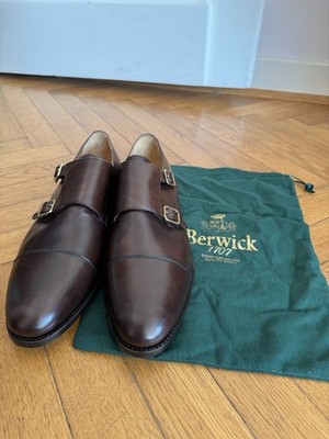 Elegante Herrenschuhe von Berwick | Double Monk | Leder | Gr. 8½