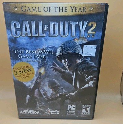 Call of Duty 2 PC CD-ROM 2005 Video Game 6 Disc Set Complete CIB VINTAGE