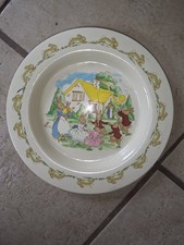 Royal Doulton BUNNYKINS Family Dancing Bowl with rubber bottom Melamine Plastic