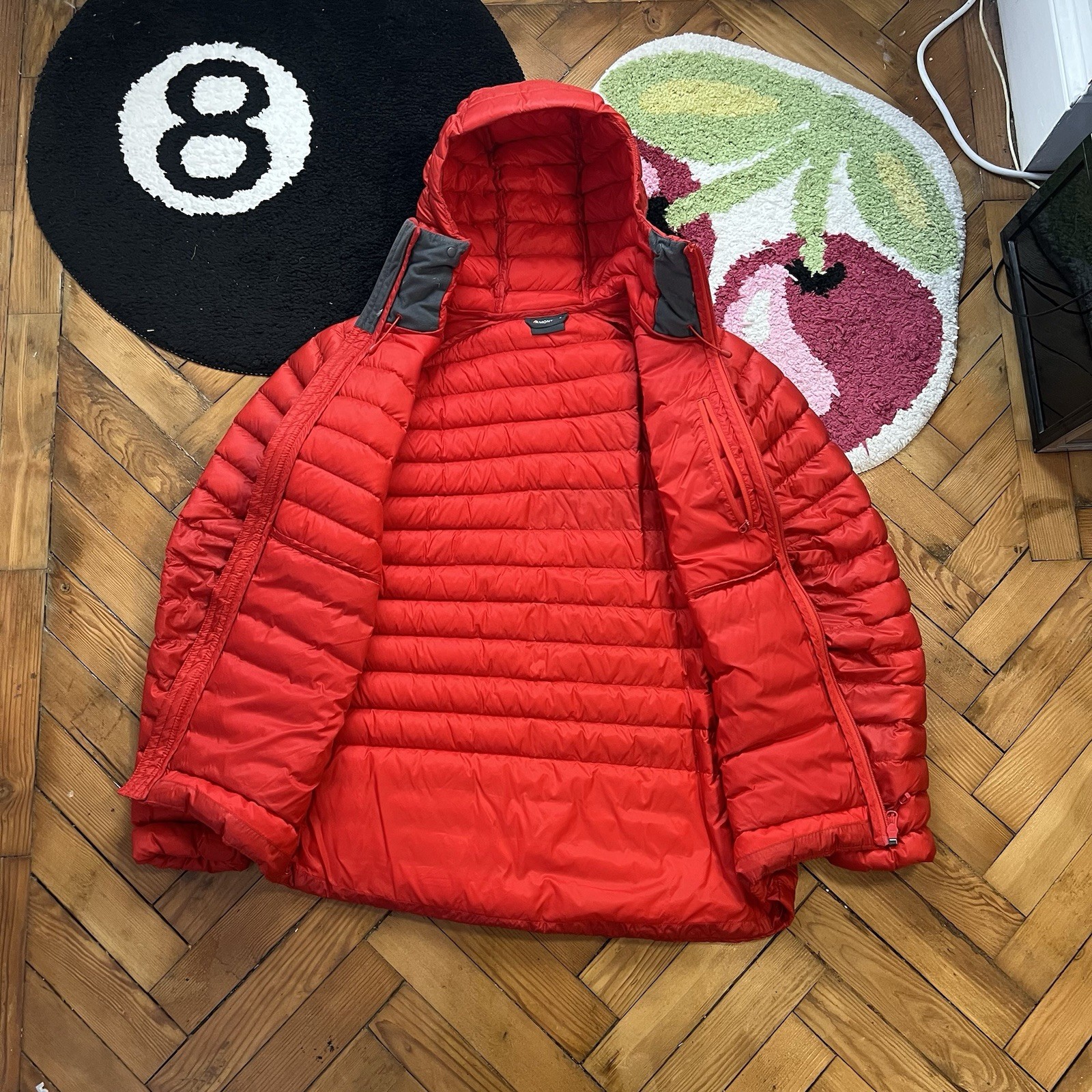 Montane Red Pertex Quantum XT Hooded Puffer Jacket Size M image 9