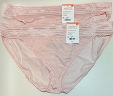 NWT 2 Warner's No Pinching/Problems Bikini Panties 5509 Floral Trace 3XL/10