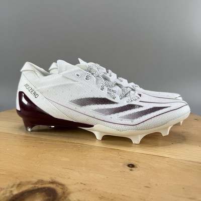 adidas Adizero Electric American Mens Size 9.5 Football Cleats White Maroon nby