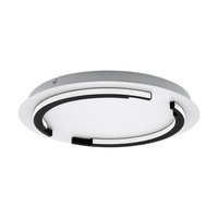 Moderne Flache Deckenleuchte 1X25W Led 3400Lm IP20 3000K Weiß Schwarz