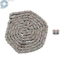  50 Heavy Duty Drive Roller Chain 10 Ft with 2 Free Connecting Link Set