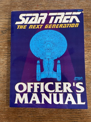 #ad #ad FASA RPG Officer#x27;s Manual Star Trek The Next Generation VF COPY $15.00