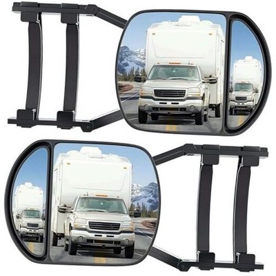 Car Towing Mirrors, 2Pcs Black, Extendable Towing Mirrors for Trucks & SUVs, 