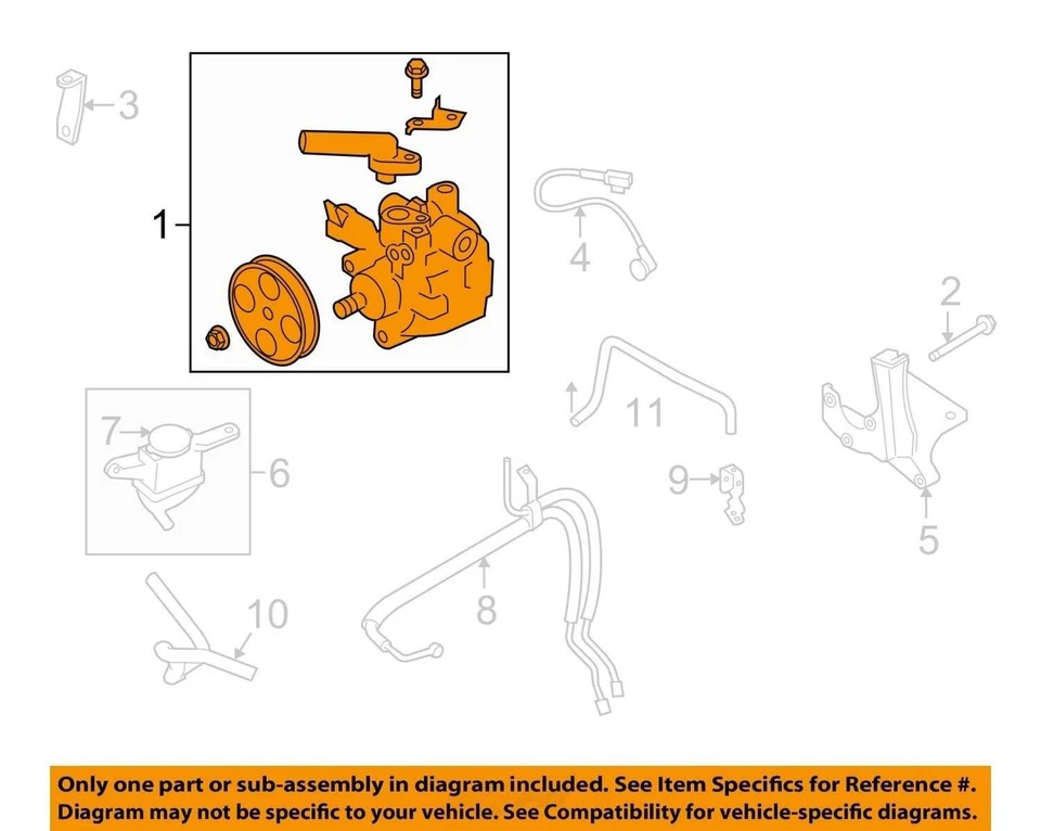 2014 Subaru Impreza насос гидроусилителя руля OEM 94K миль - LKQ323372614 - Изображение 4 из 4