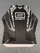 Shift Racing Assault Motocross Jersey Black White Mens Size L