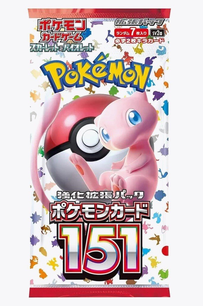 Pokemon Japanese 151 Booster Pack SV2a Sealed Scarlet & Violet Mew 151