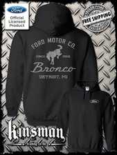 Ford Motor Co Bronco Detroit, MI 2-Sided Hoodie / Sweatshirt - Official Licensed