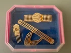 Vintage Barbie Jewel Secrets Gold Jewelry Set 1986 In Case Incomplete