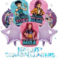 7PCS K-pop Devil Huntrx Rumi Big Into Energy Party Deco Foil Balloons for Fans