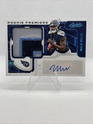 Malik Willis 2022 Panini Absolute Rookie Premier RPA 1/5 FOP # 203